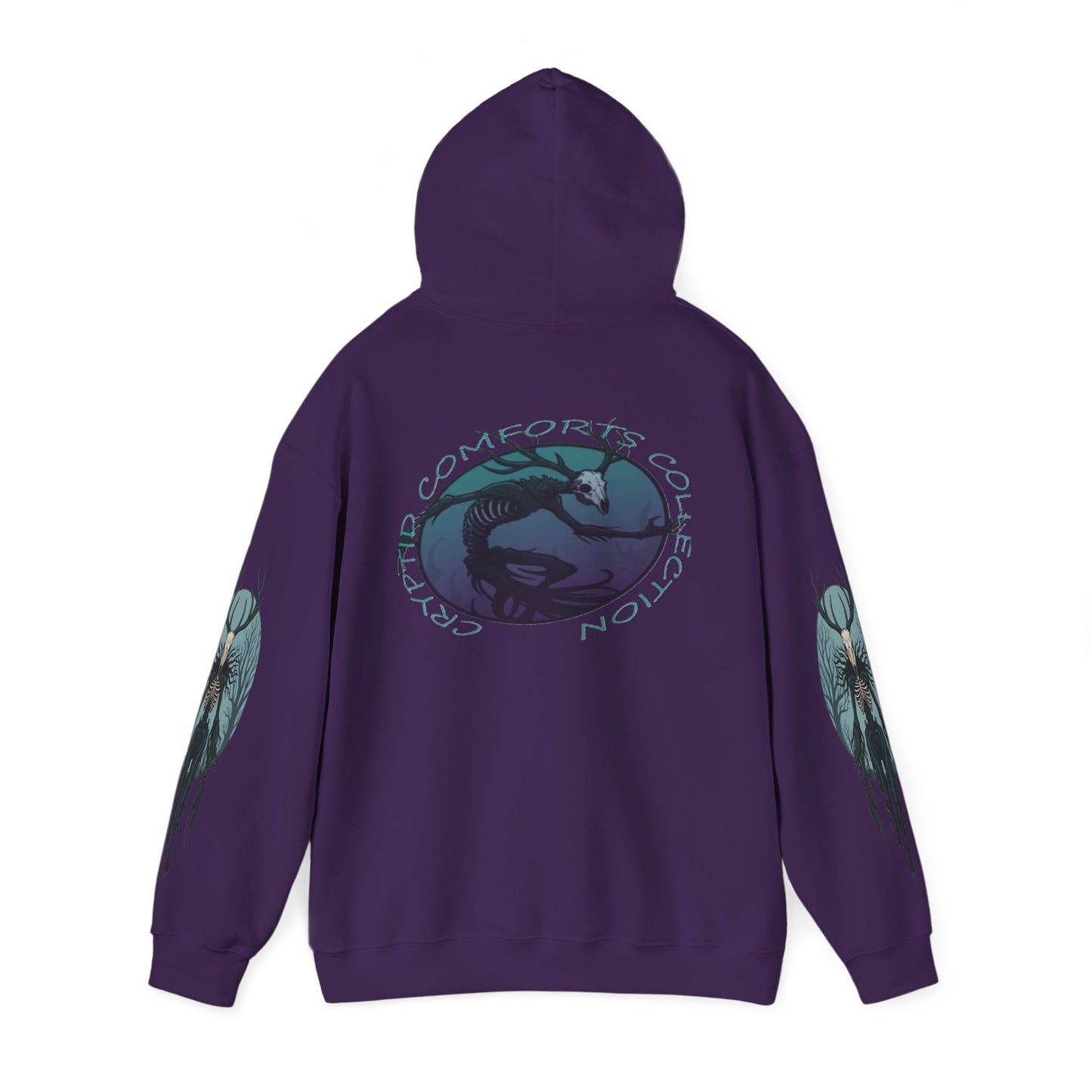 Mens Blue Wendigo Graphic Hoodie