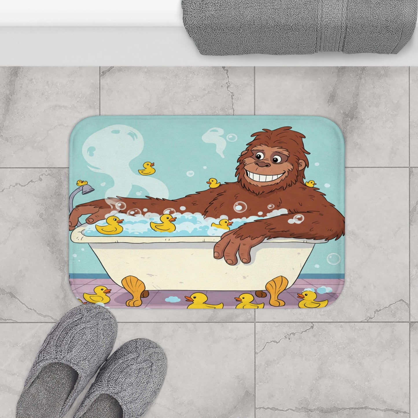 Bigfoot Bath Time Bath Mat