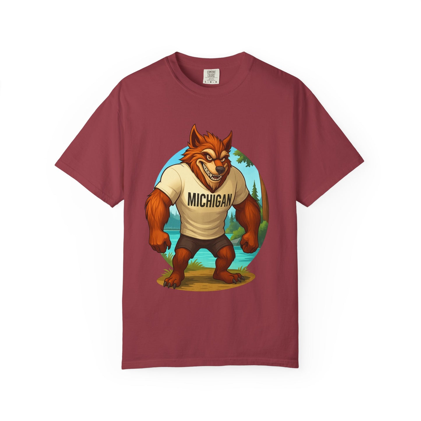 Mens Michigan Dogman Graphic T-Shirt