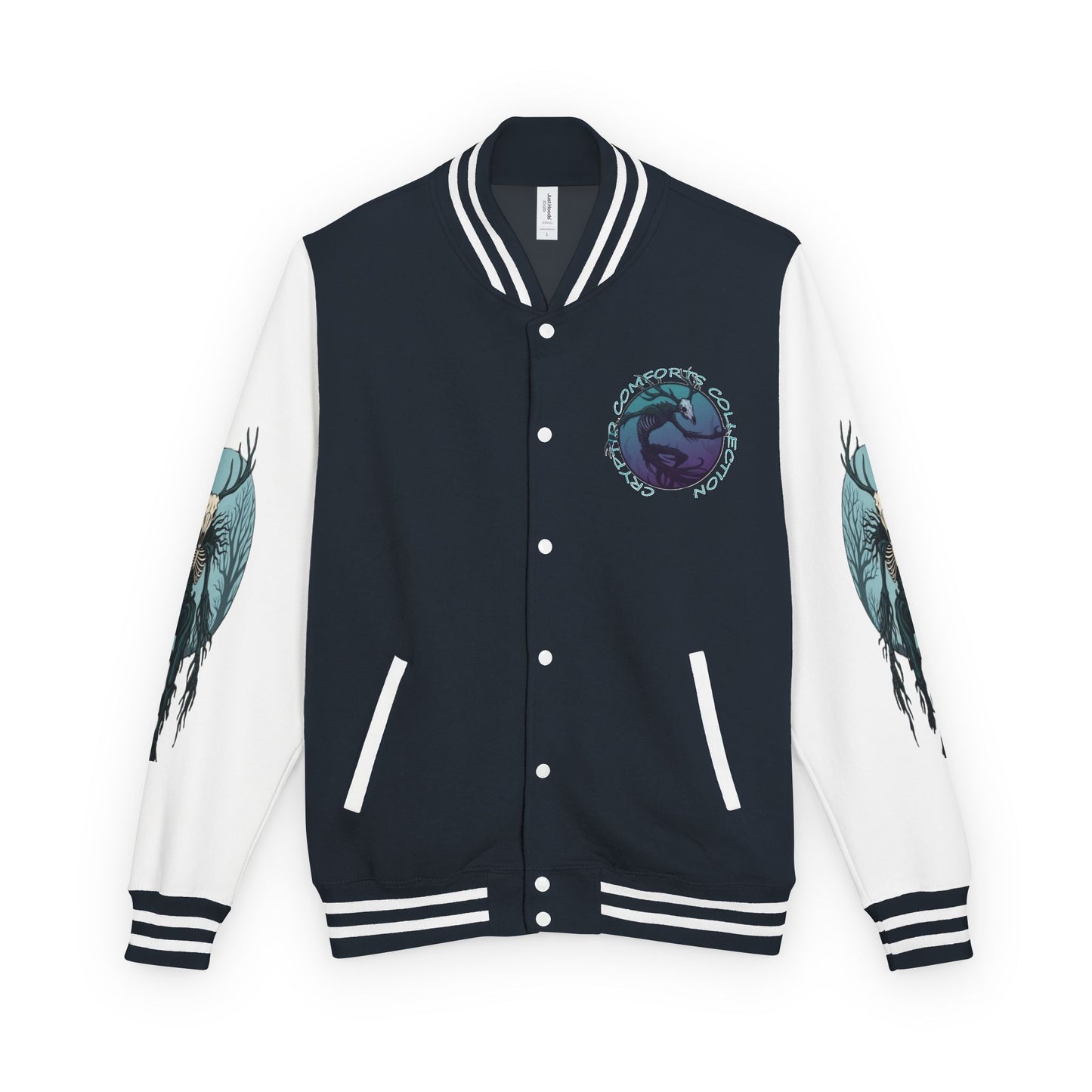 Mens Blue Wendigo Heavyweight Letterman Jacket