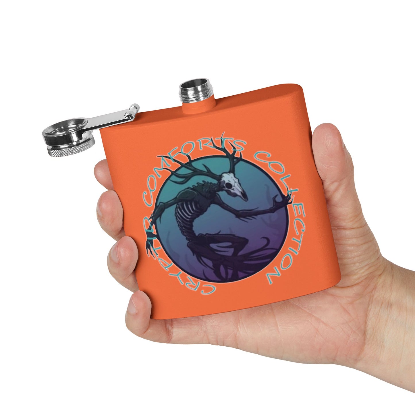 Blue Wendigo Stainless Steel Flask