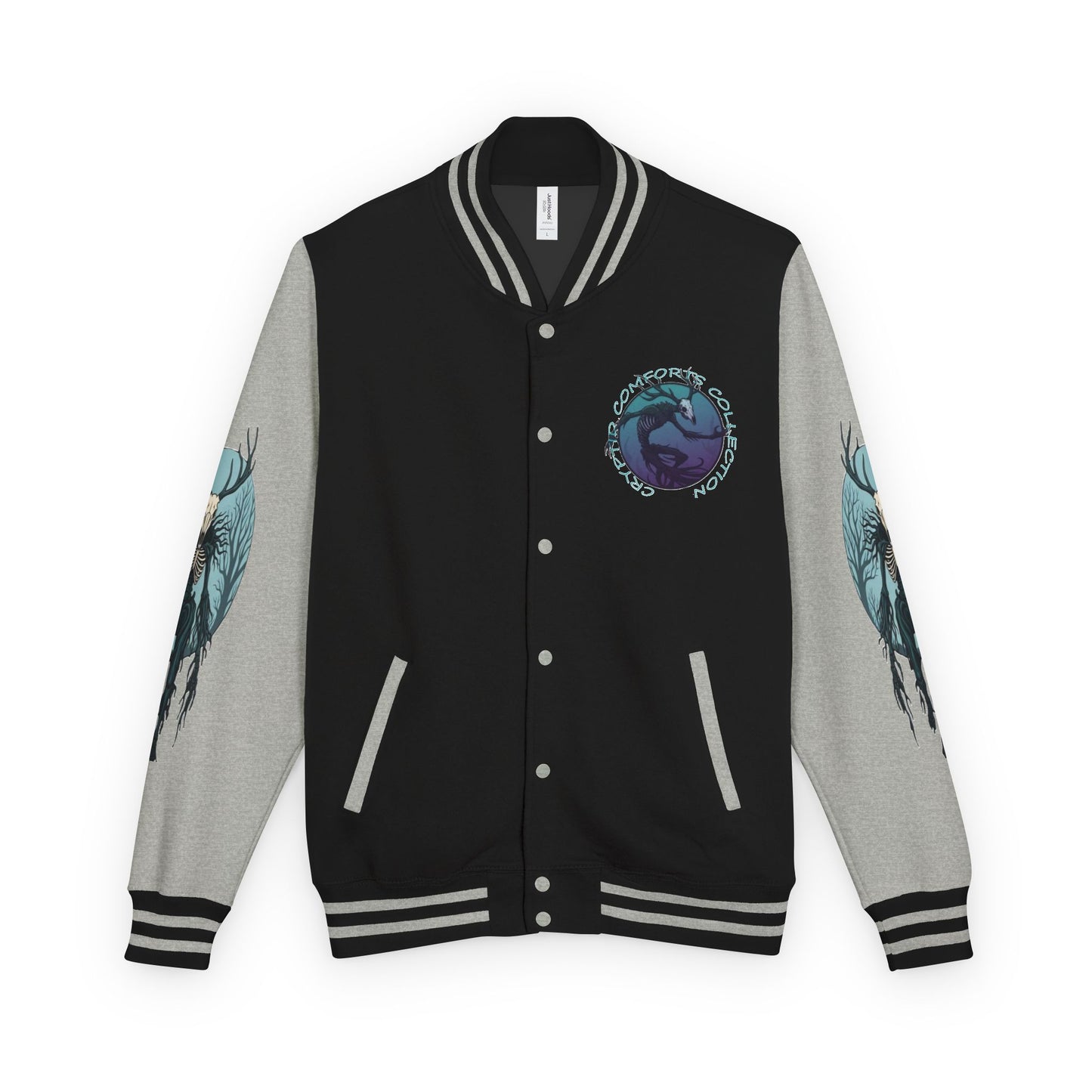Mens Blue Wendigo Heavyweight Letterman Jacket