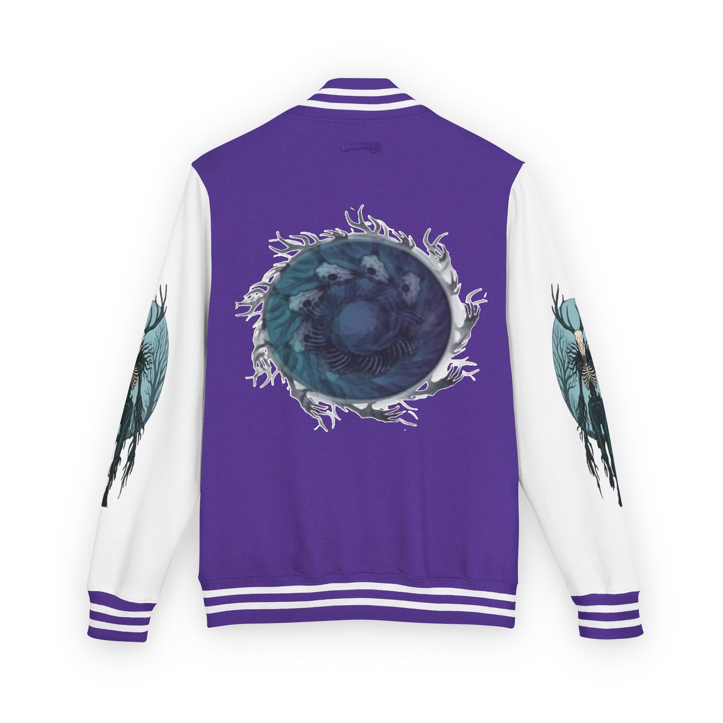 Womens Blue Wendigo Heavyweight Letterman Jacket
