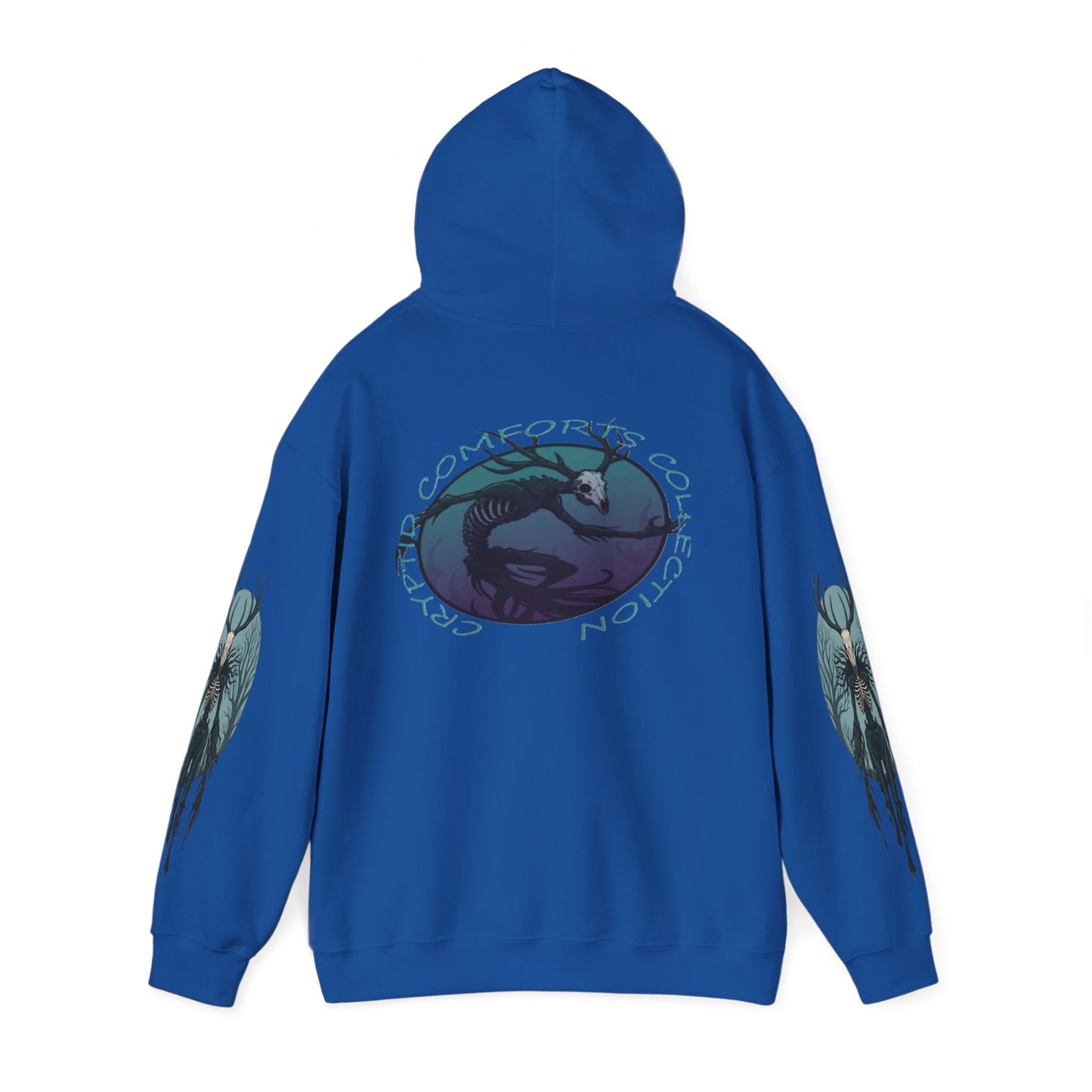 Mens Blue Wendigo Graphic Hoodie