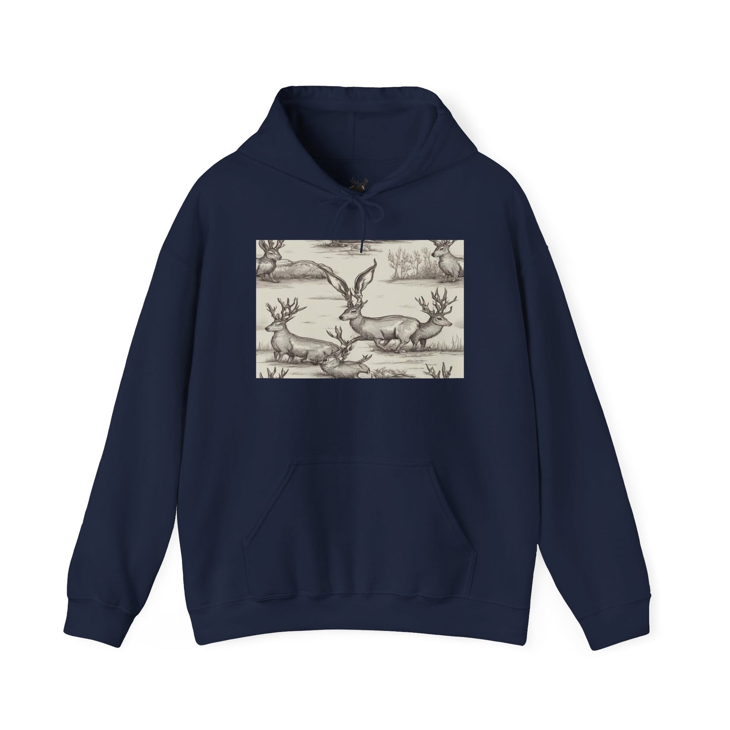 Mens Jackalope Hooded Sweatshirt