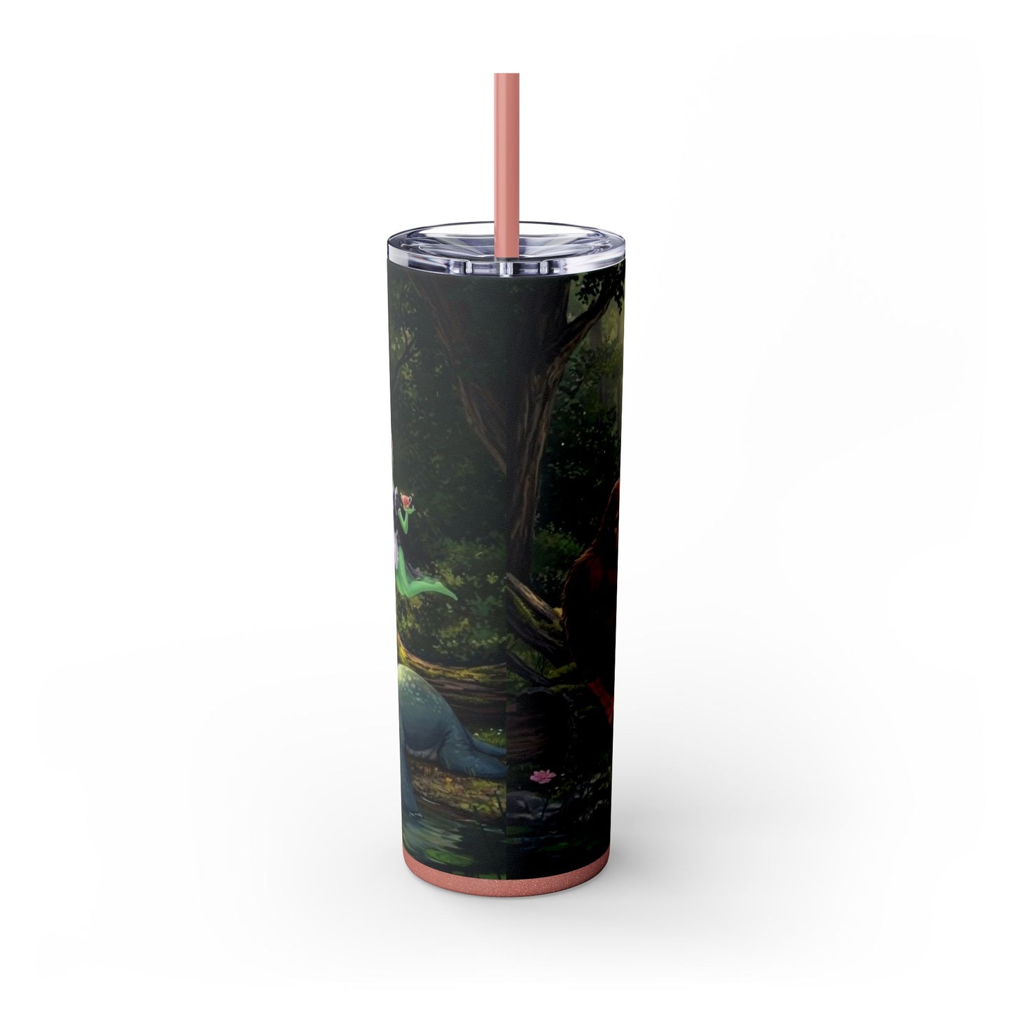 Cryptid Picnic Skinny Tumbler with Straw