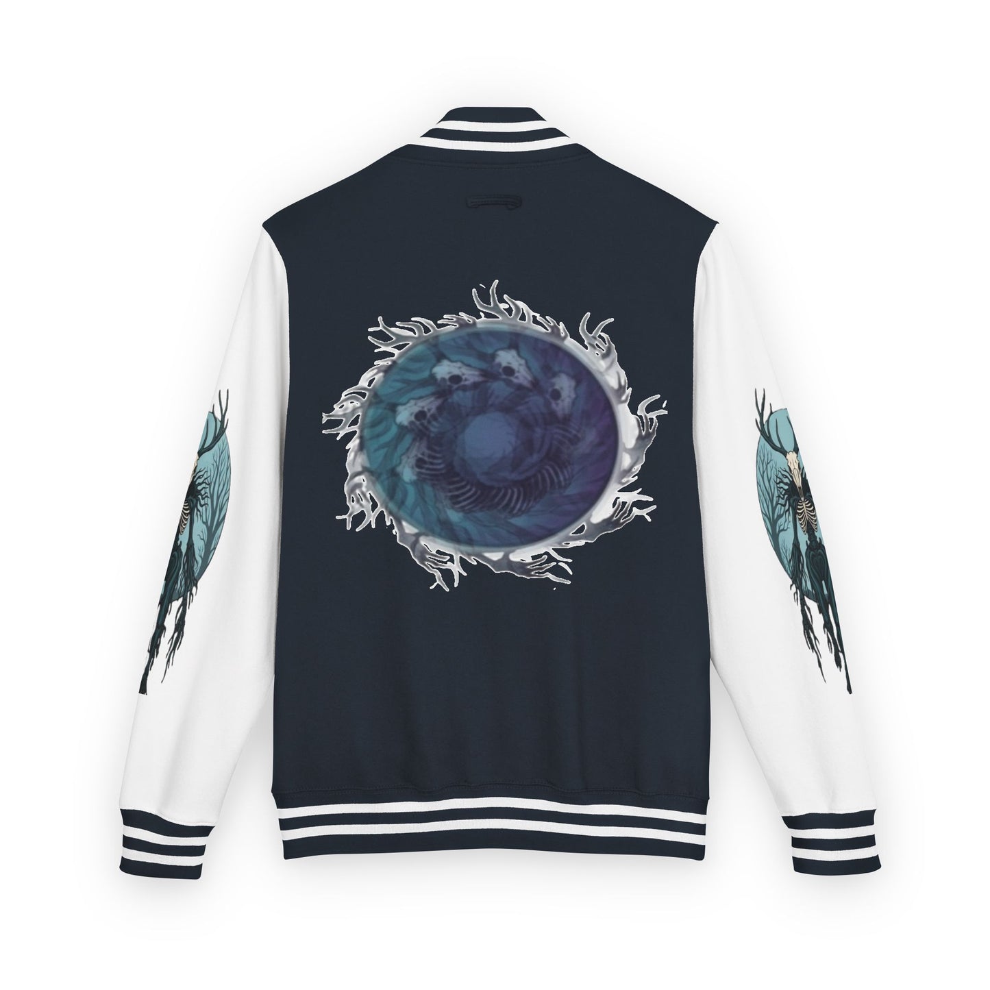 Mens Blue Wendigo Heavyweight Letterman Jacket