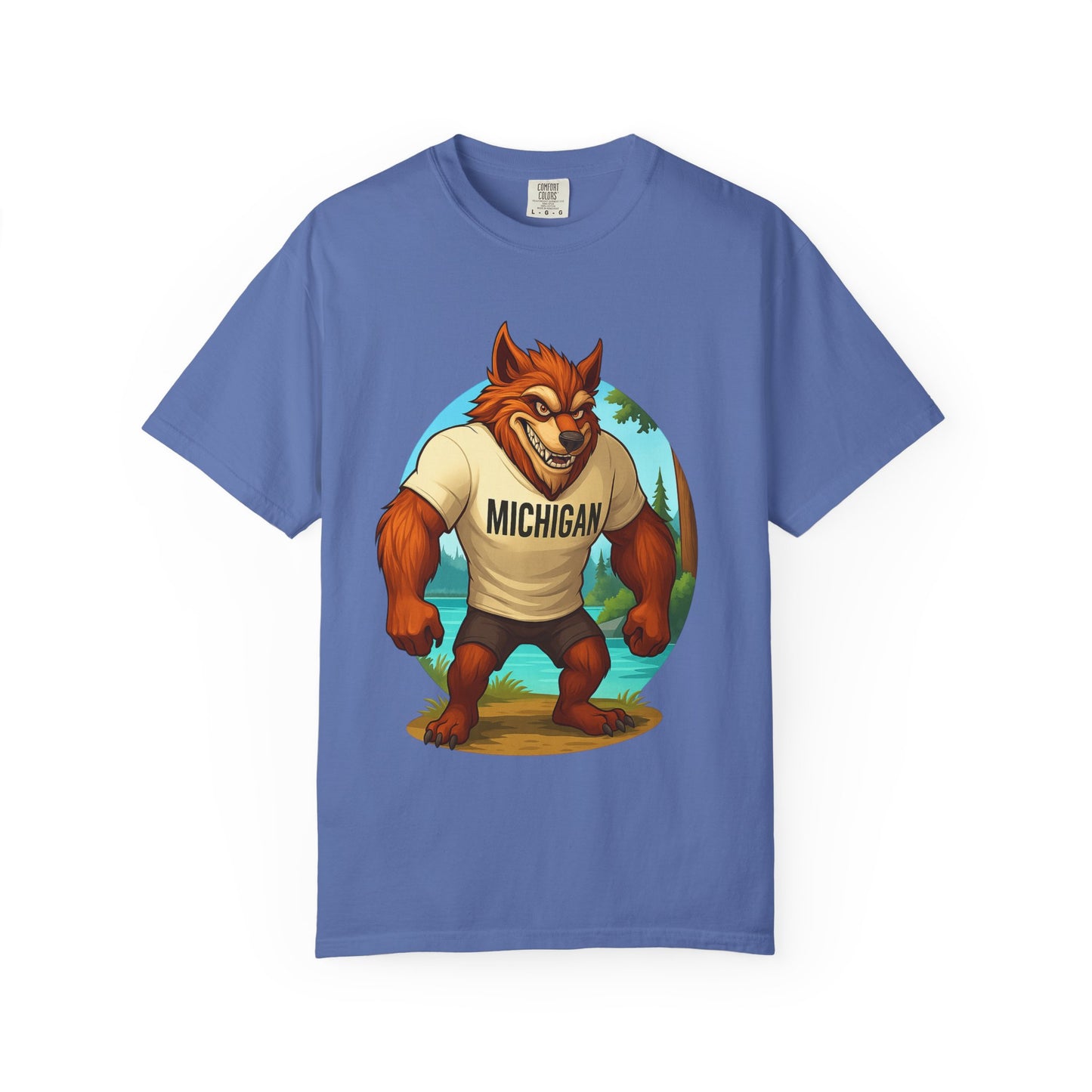 Mens Michigan Dogman Graphic T-Shirt