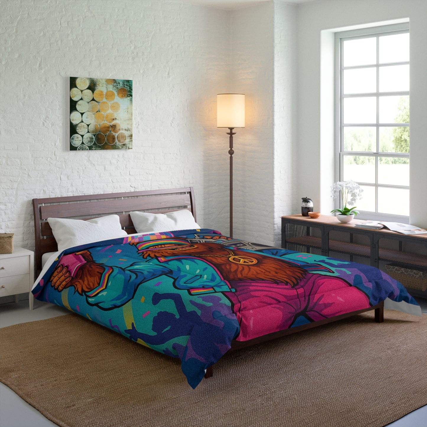 Disco Bigfoot Comforter