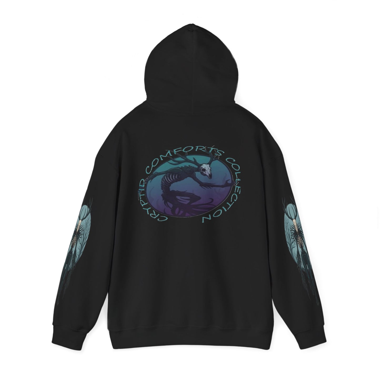 Mens Blue Wendigo Graphic Hoodie