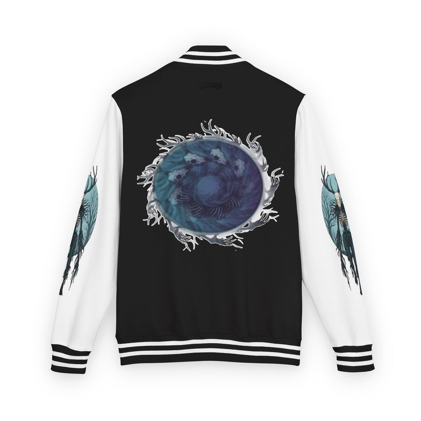 Mens Blue Wendigo Heavyweight Letterman Jacket