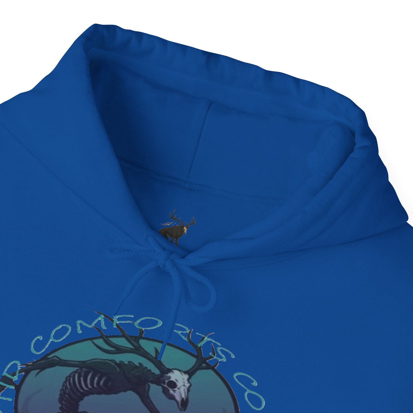 Mens Blue Wendigo Graphic Hoodie