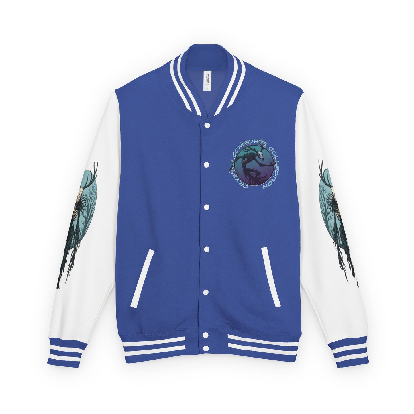 Mens Blue Wendigo Heavyweight Letterman Jacket