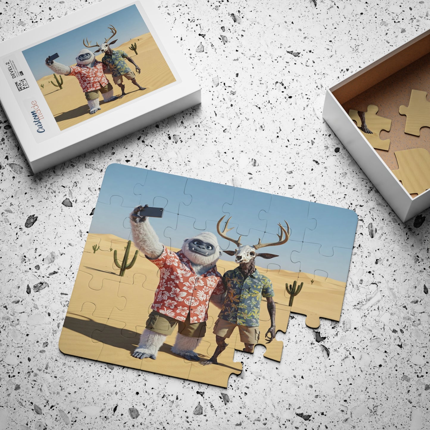 Yeti and Wendigo Vacation Kids Puzzle