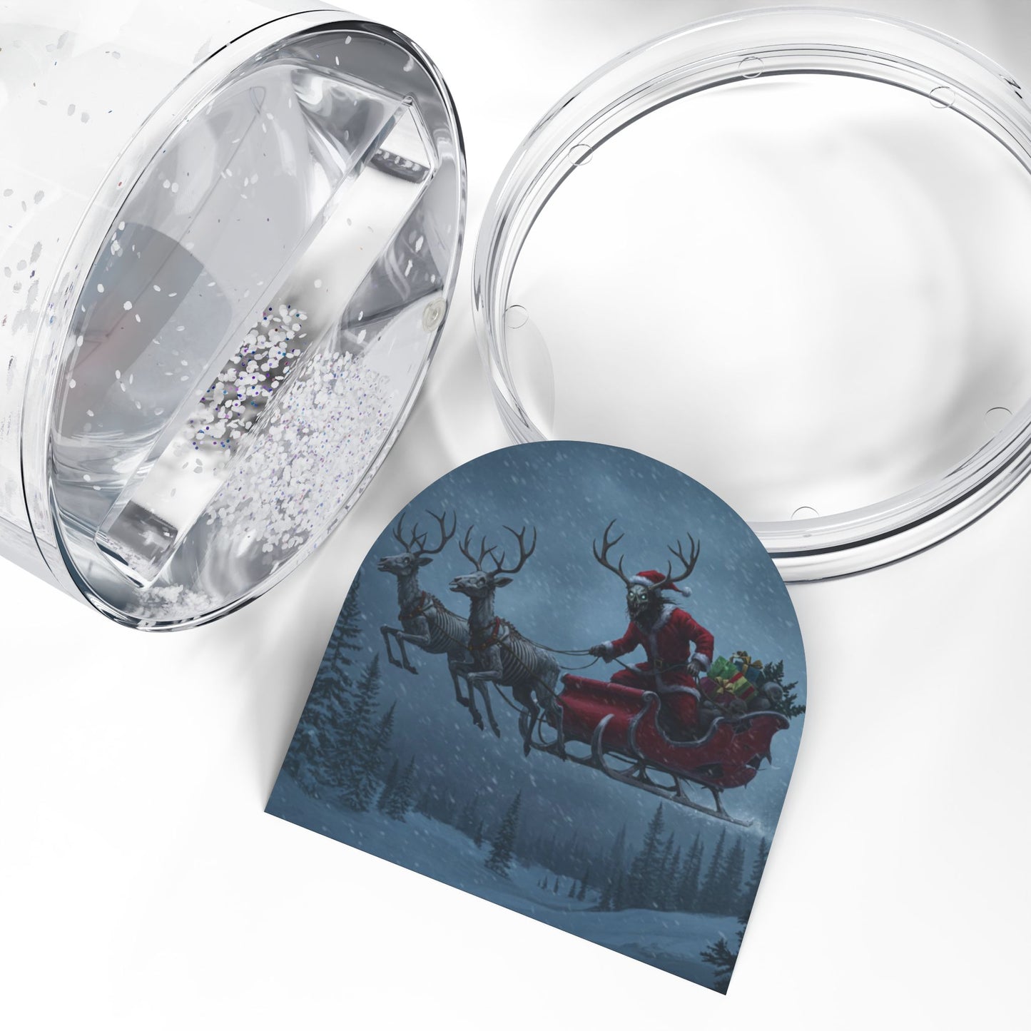 Wendigo Santa Snow Globe