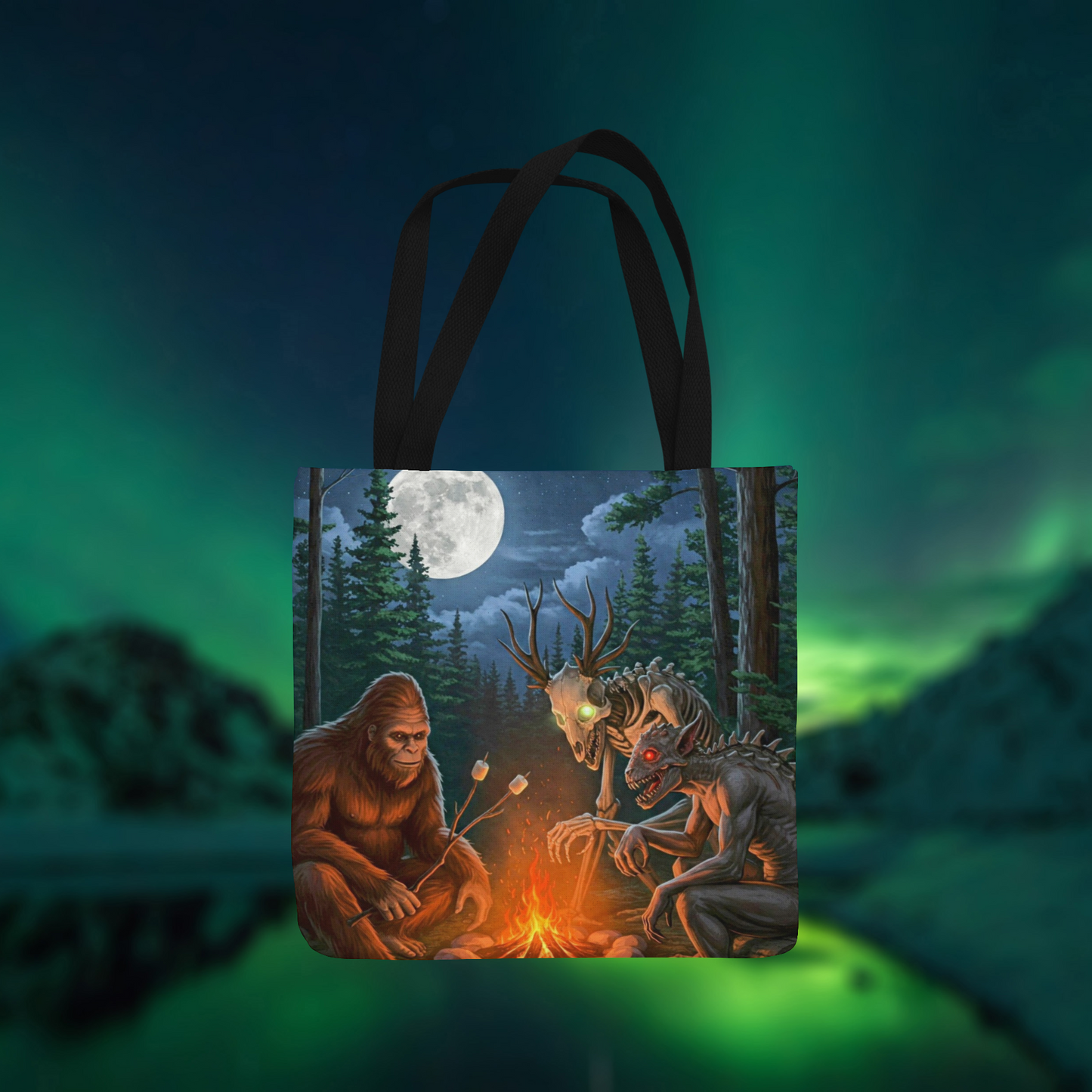 Cryptids Camping Tote Bag