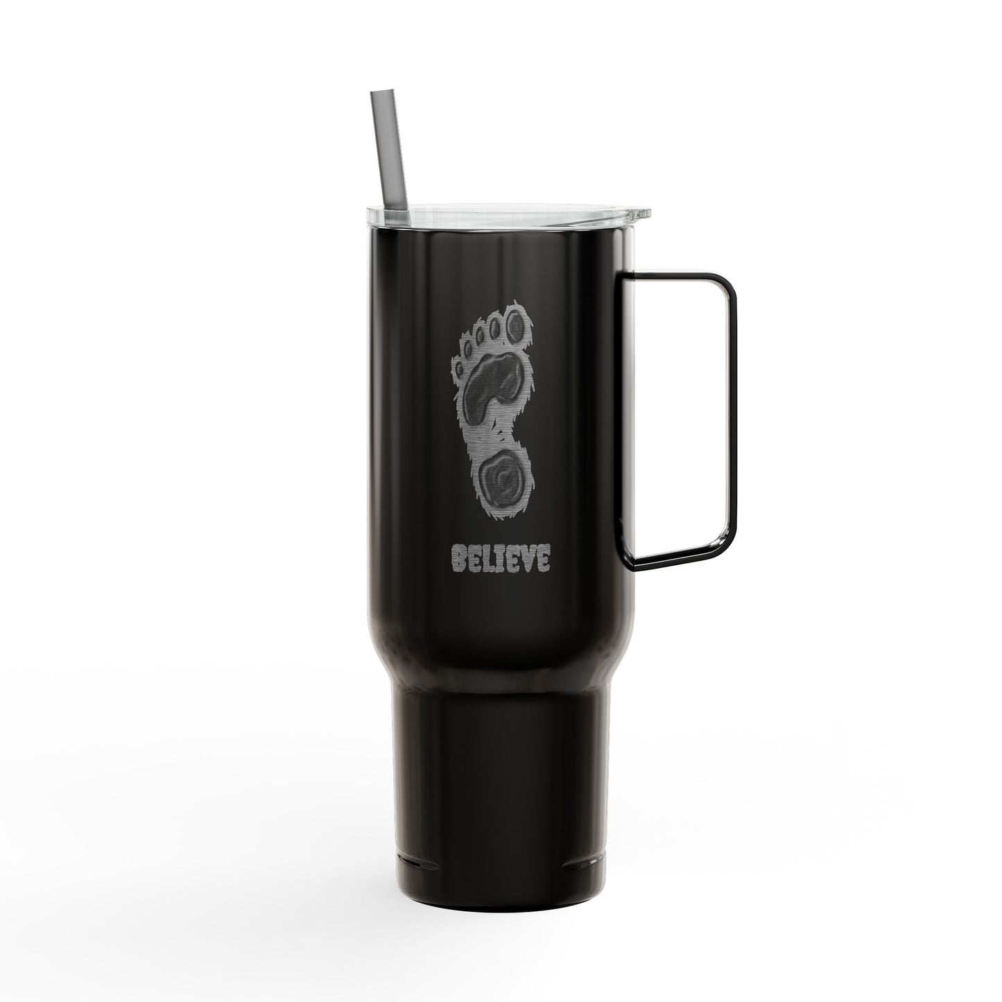 Believe Engraved Insulated Tumbler with Lid
