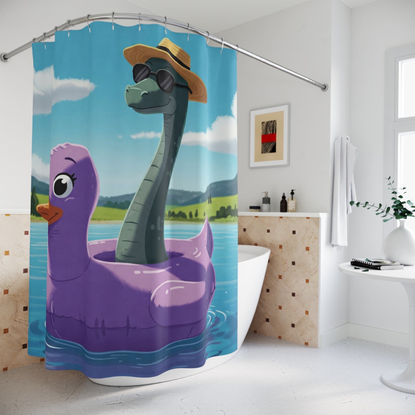 Nessie & Duck Shower Curtain