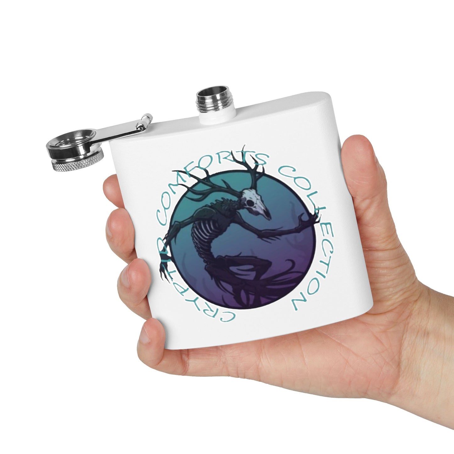 Blue Wendigo Stainless Steel Flask