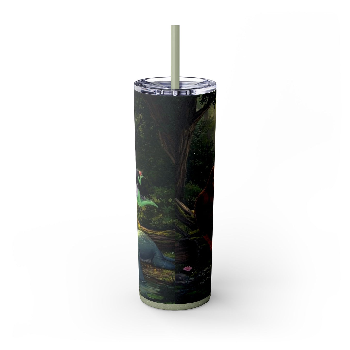 Cryptid Picnic Skinny Tumbler with Straw