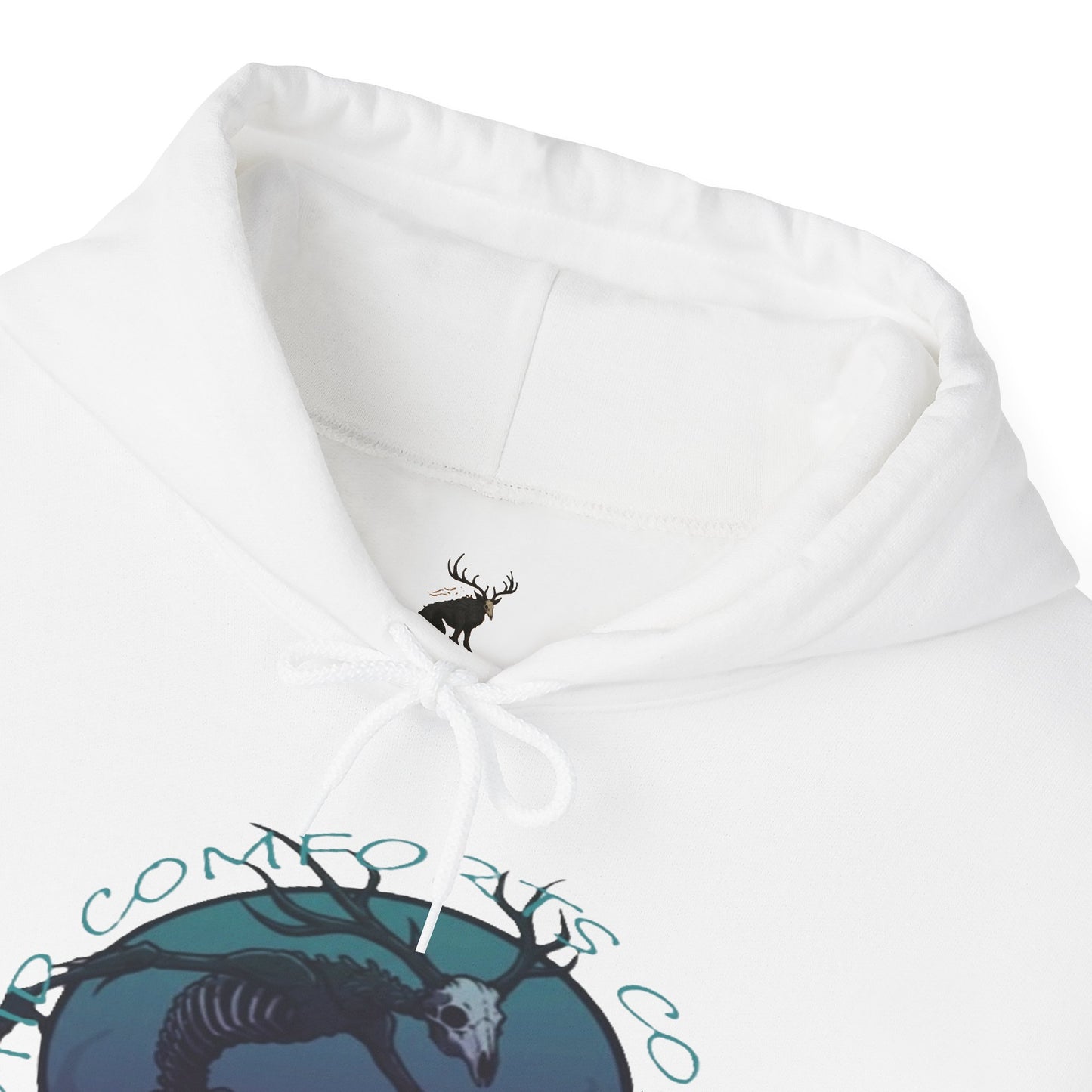 Mens Blue Wendigo Graphic Hoodie