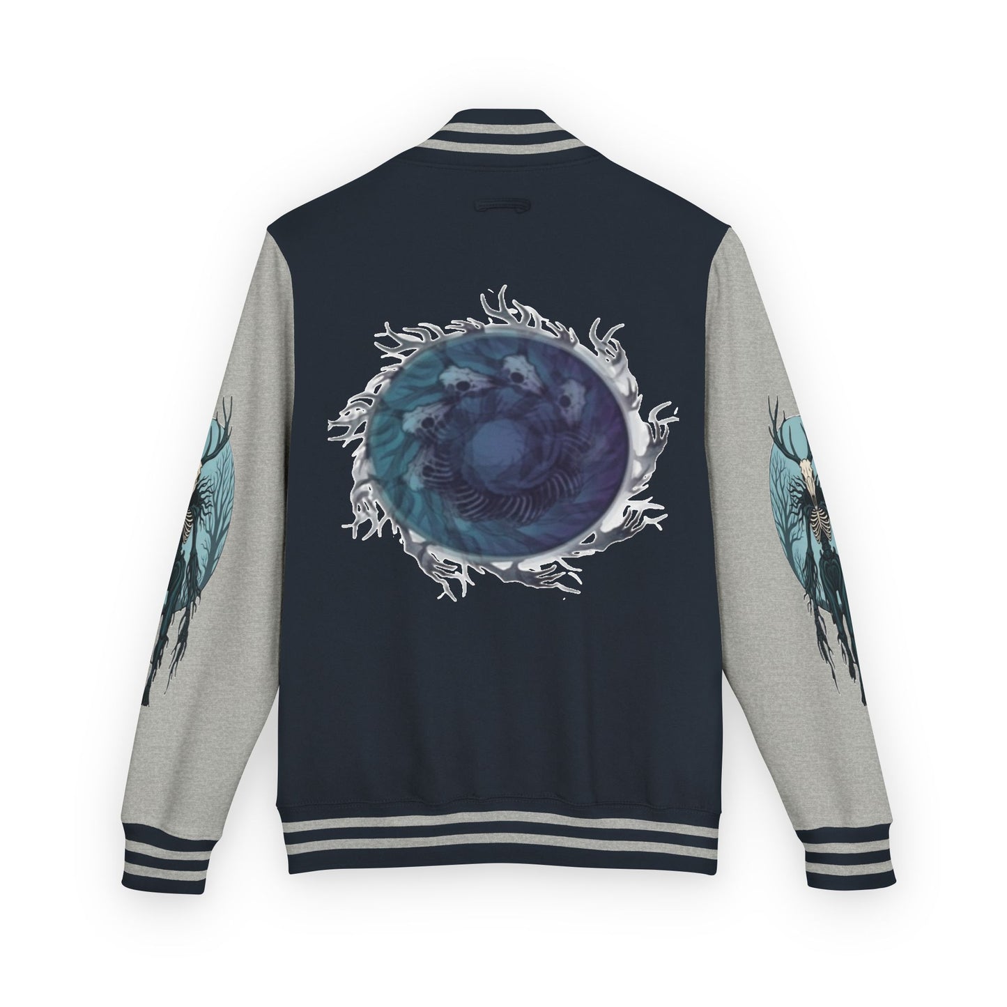 Mens Blue Wendigo Heavyweight Letterman Jacket