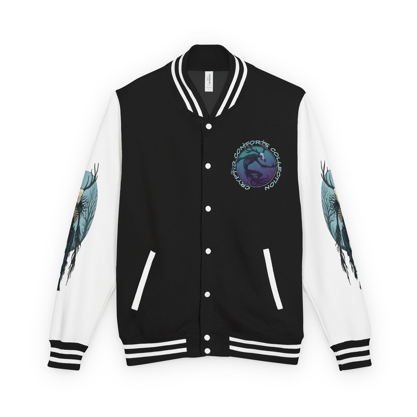 Mens Blue Wendigo Heavyweight Letterman Jacket