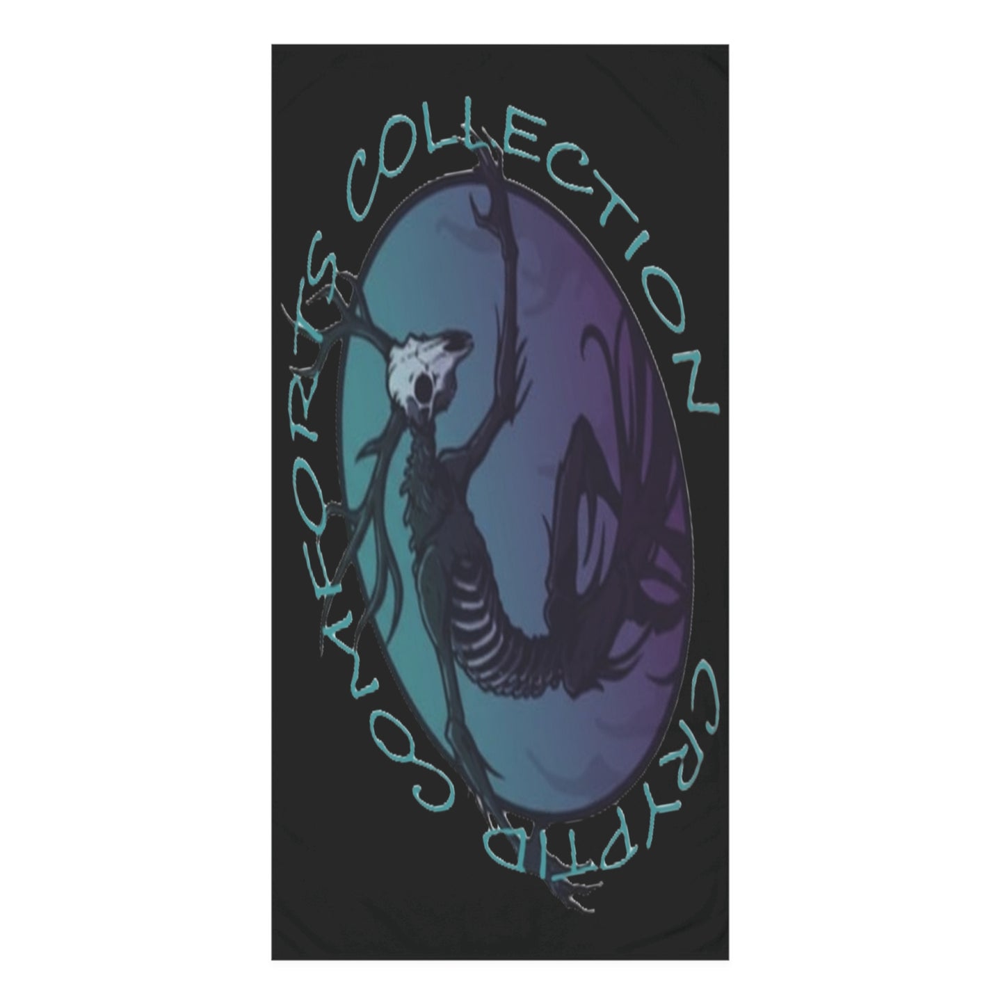 Cryptid Comforts Collection Blue Wendigo Towel