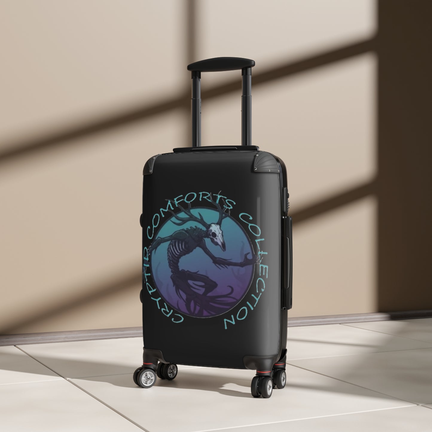 Cryptid Comforts Collection Blue Wendigo Suitcase