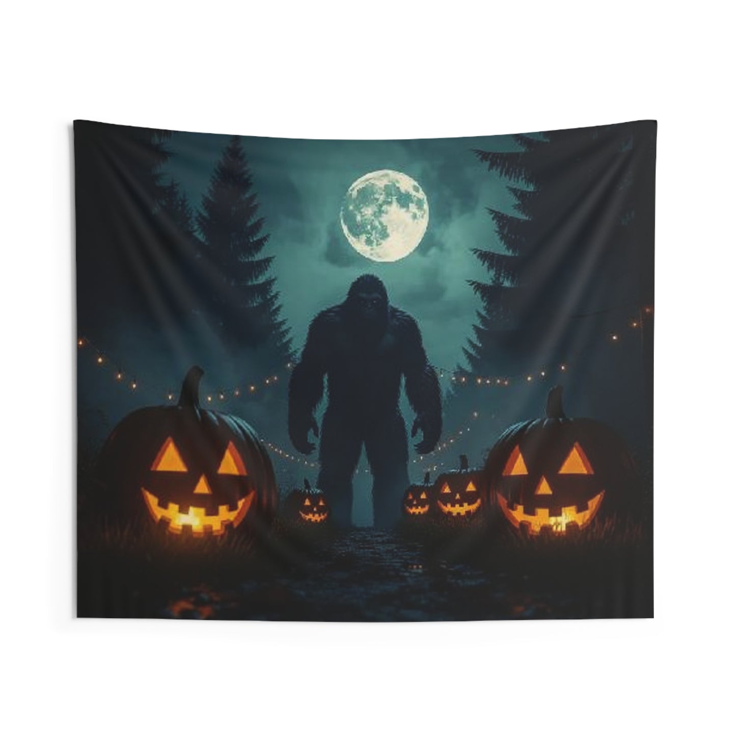 Bigfoot Halloween Tapestry