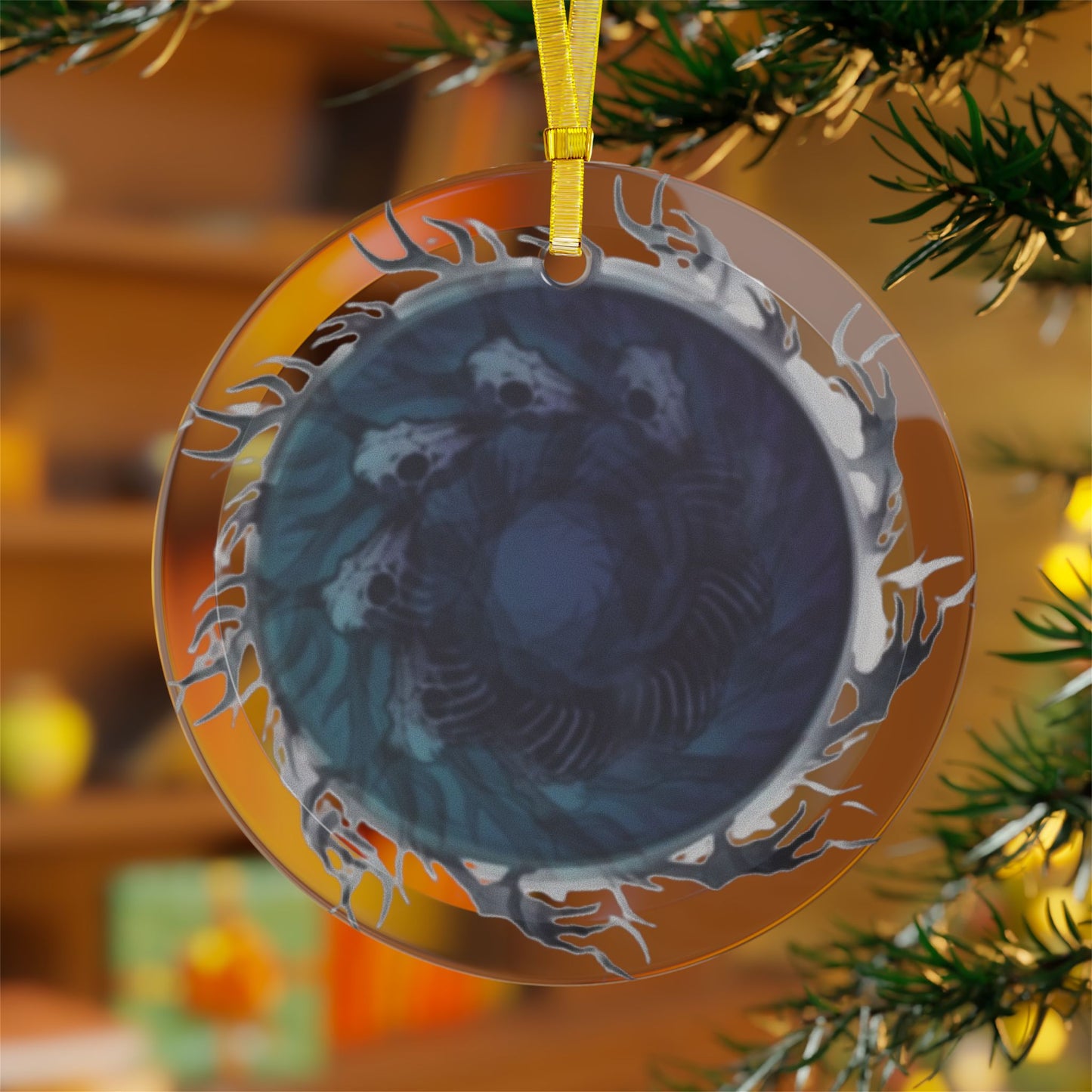 Twisted Wendigo Glass Ornaments