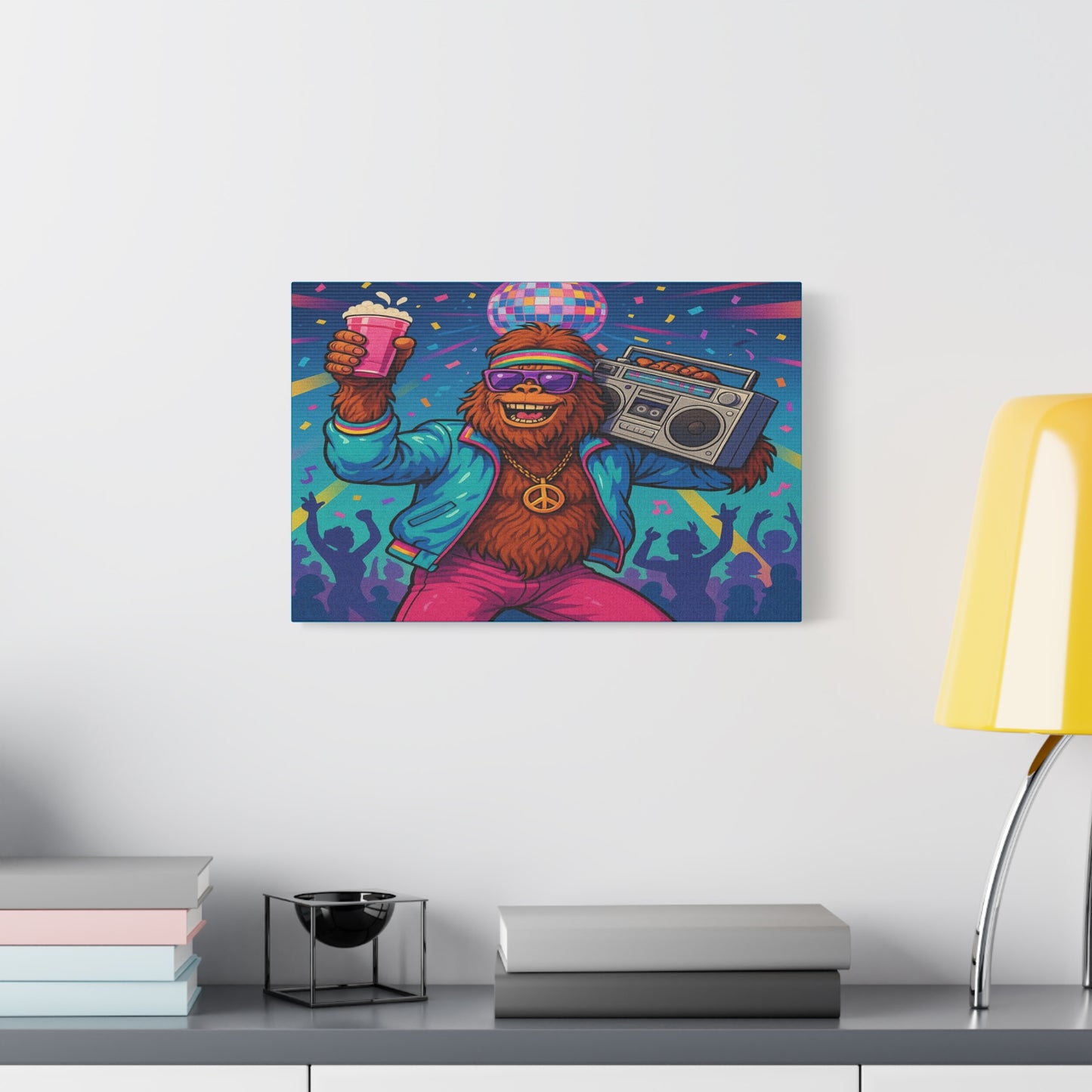 Disco Bigfoot Canvas