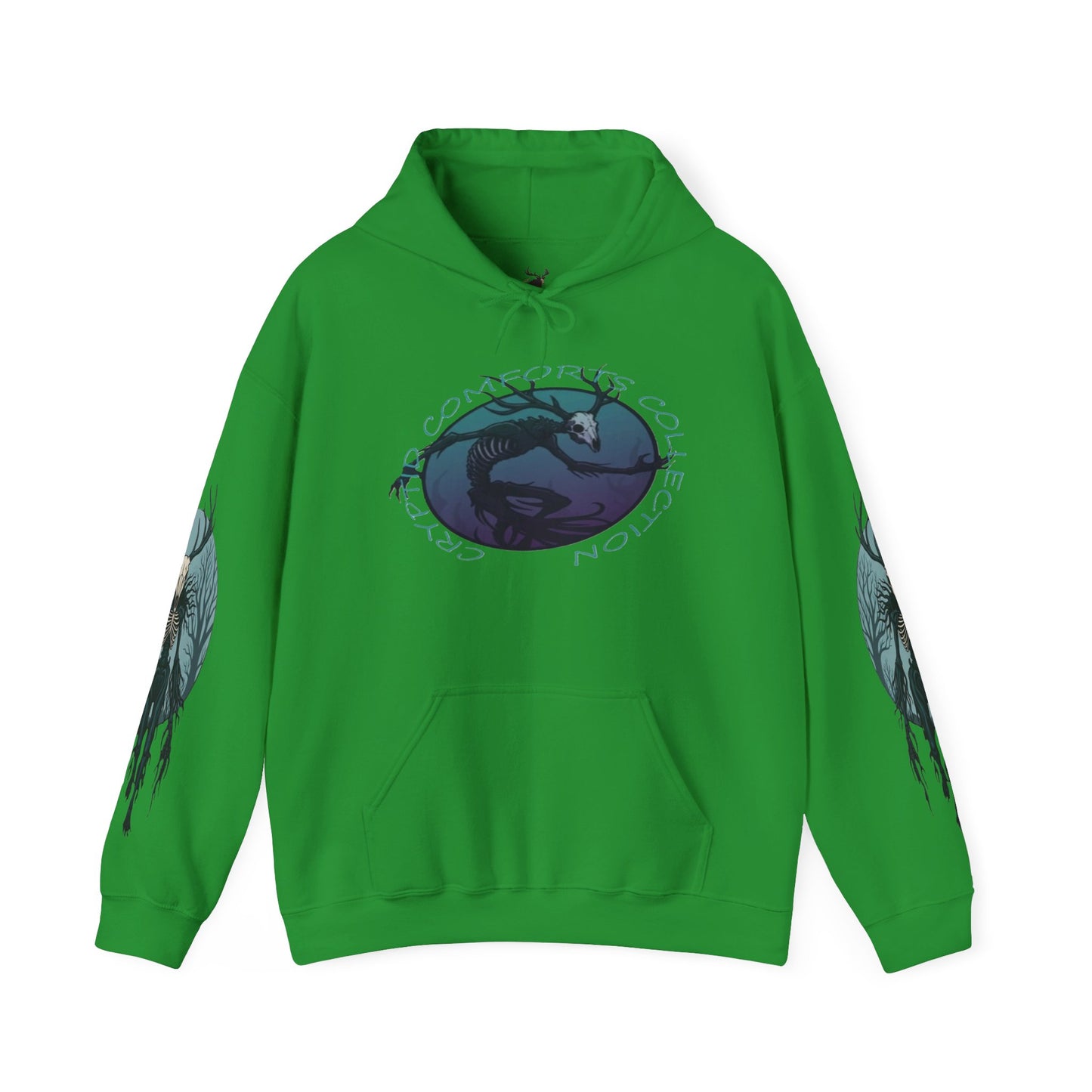 Mens Blue Wendigo Graphic Hoodie