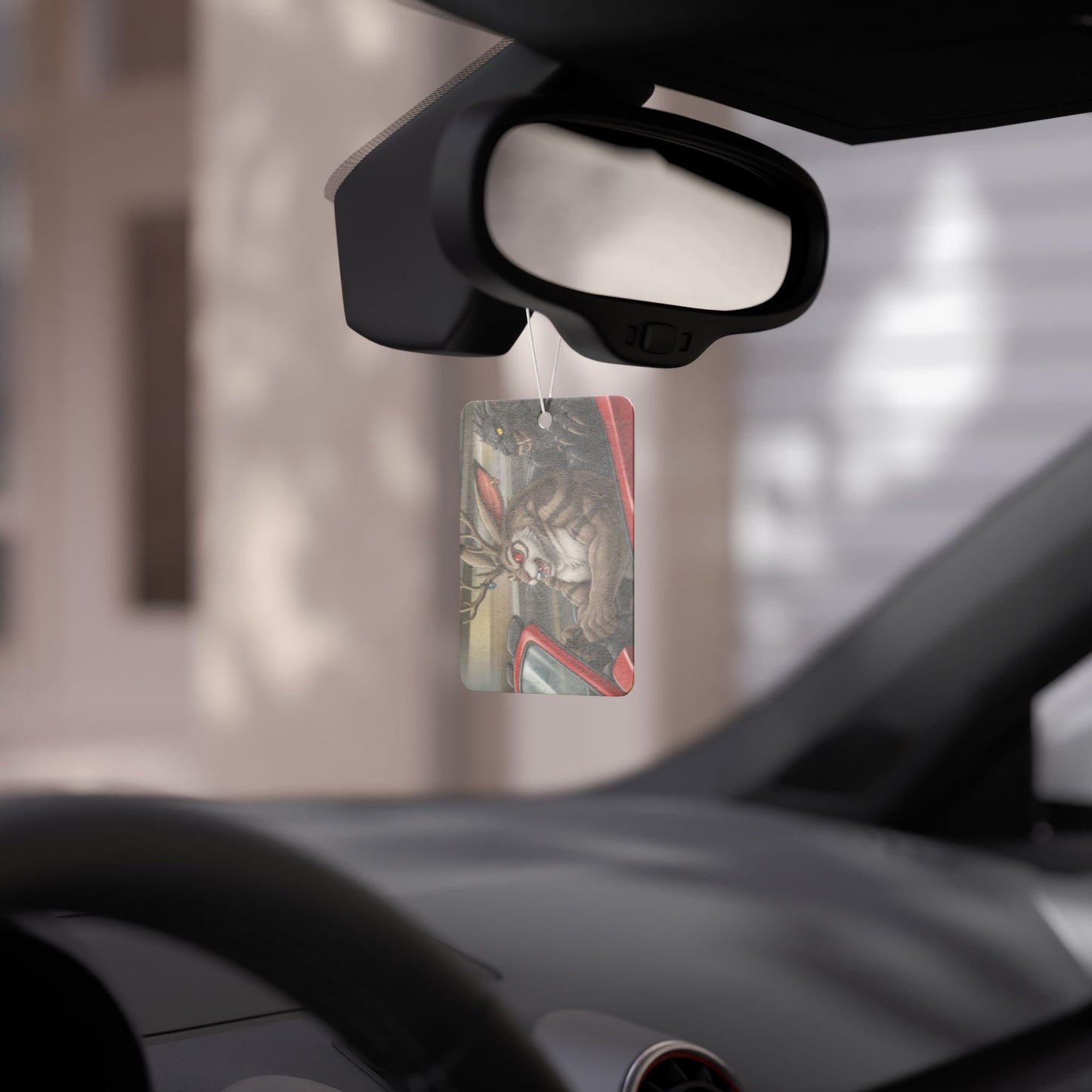 Angry Jackalope Car Air Freshener