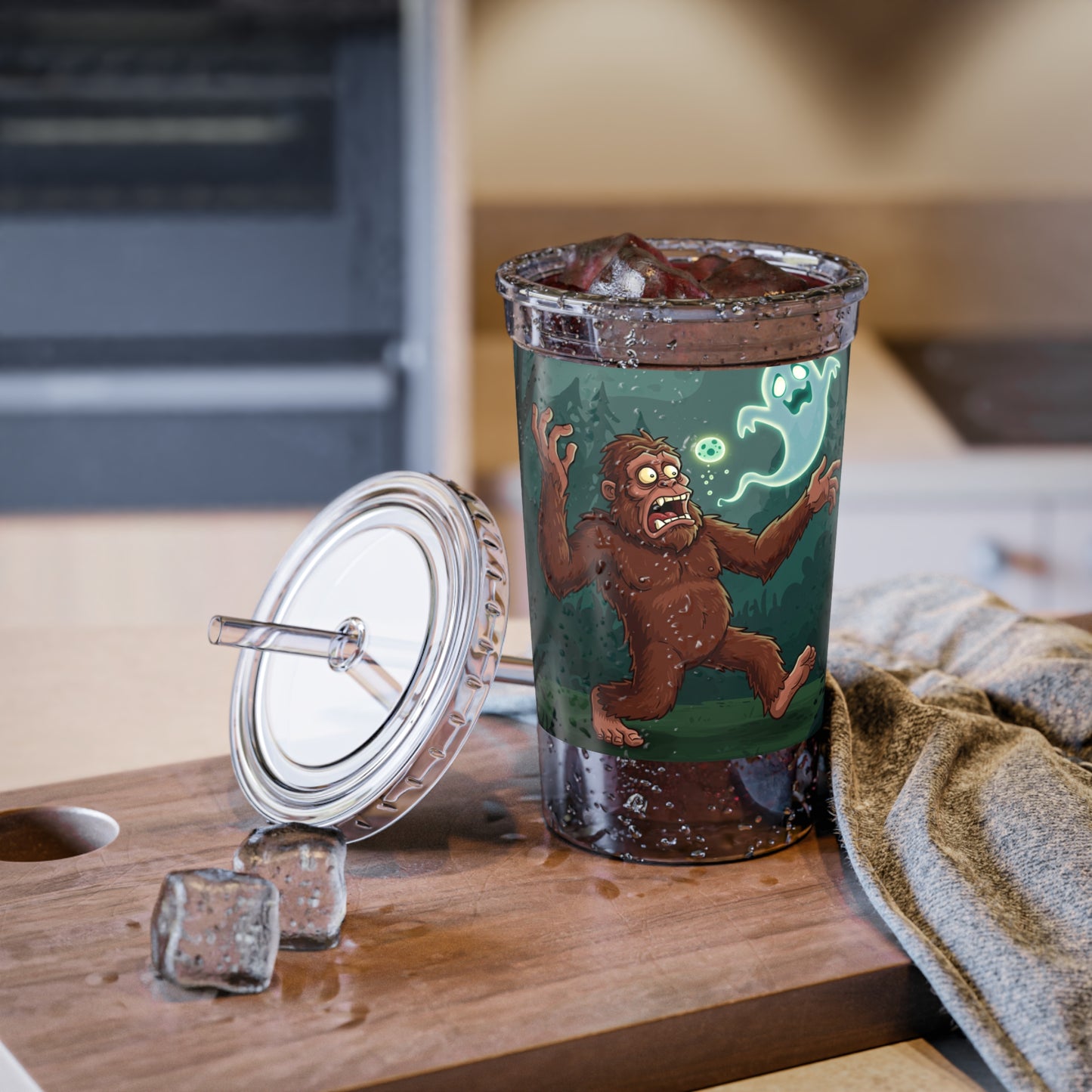 Bigfoot & Ghost Acrylic Cup