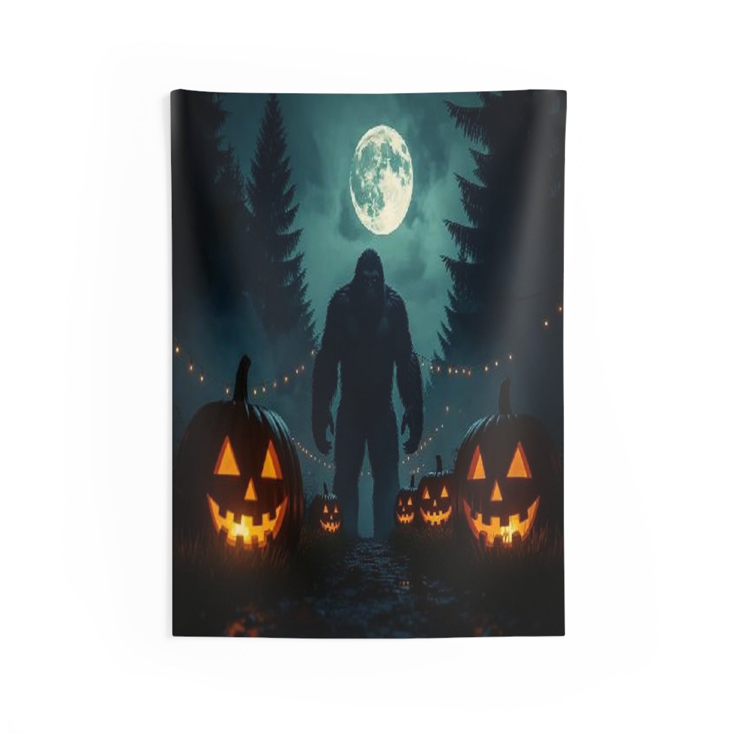 Bigfoot Halloween Tapestry