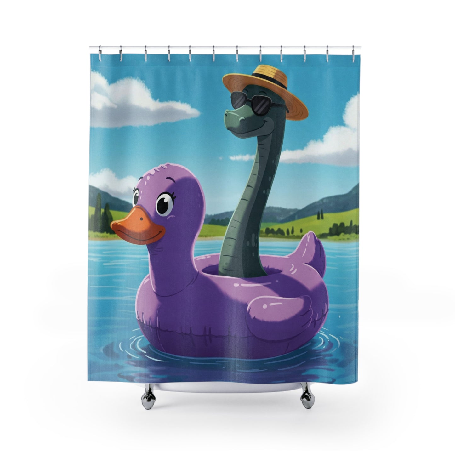 Nessie & Duck Shower Curtain