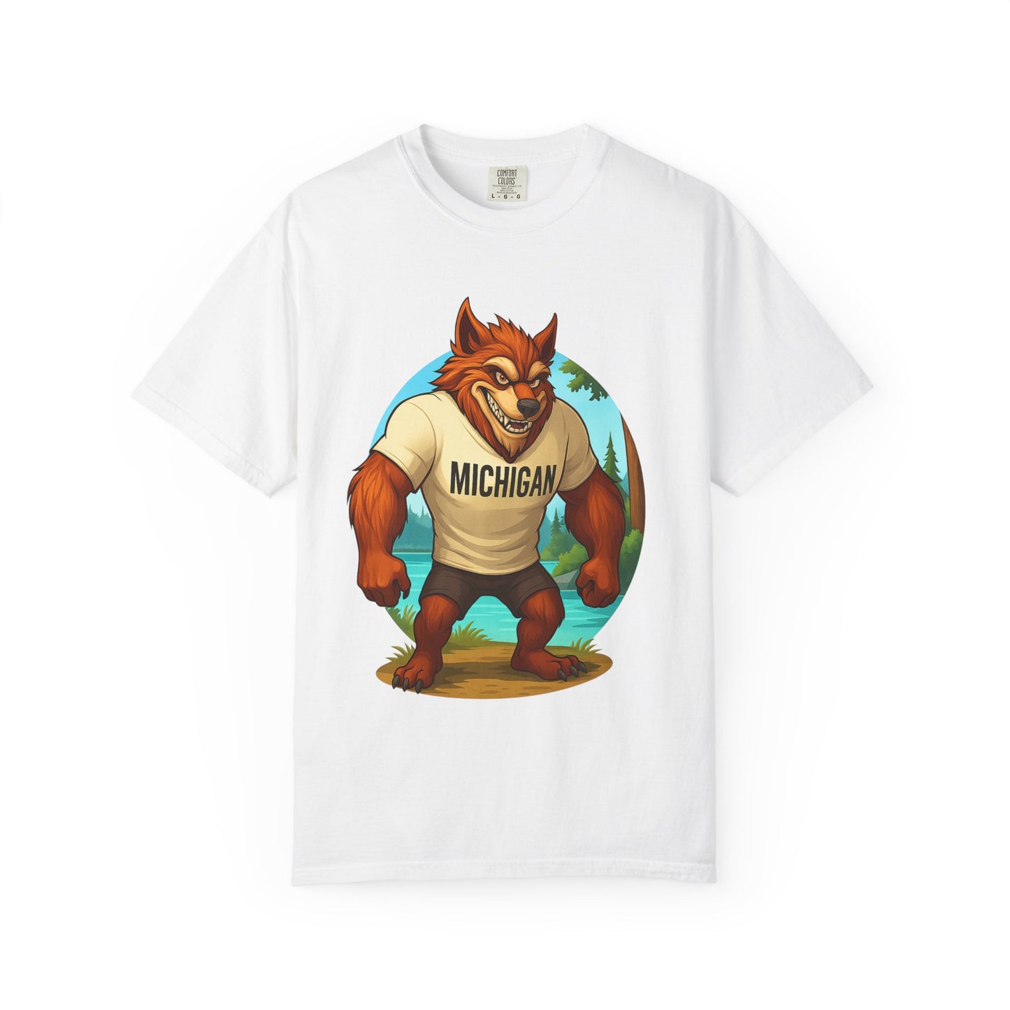 Mens Michigan Dogman Graphic T-Shirt