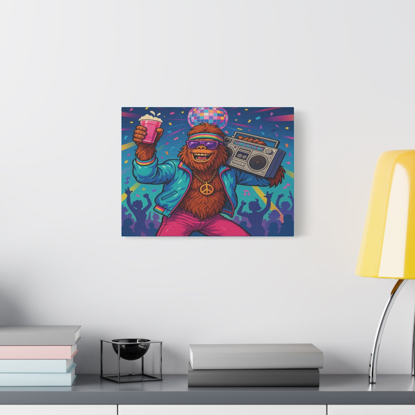 Disco Bigfoot Canvas