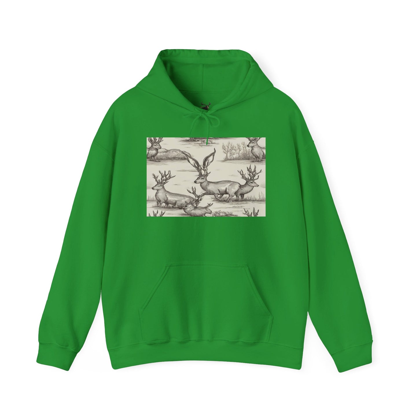 Mens Jackalope Hooded Sweatshirt