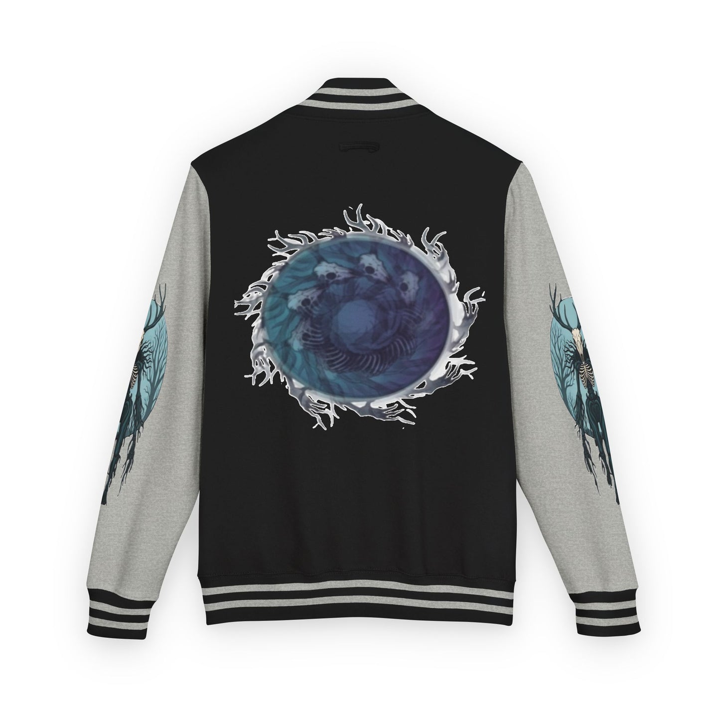 Mens Blue Wendigo Heavyweight Letterman Jacket