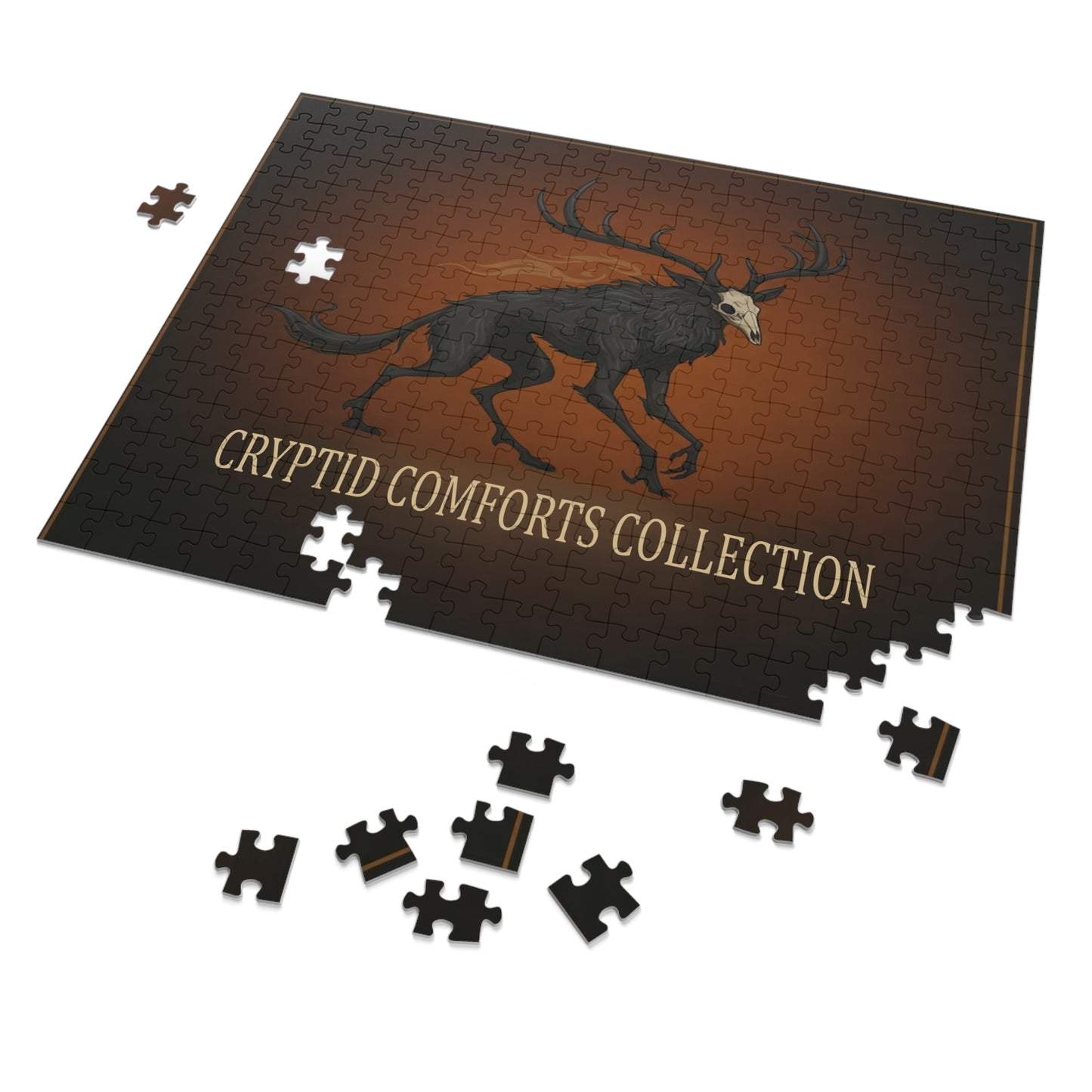 Cryptid Comforts Collection Jigsaw Puzzle with Tin