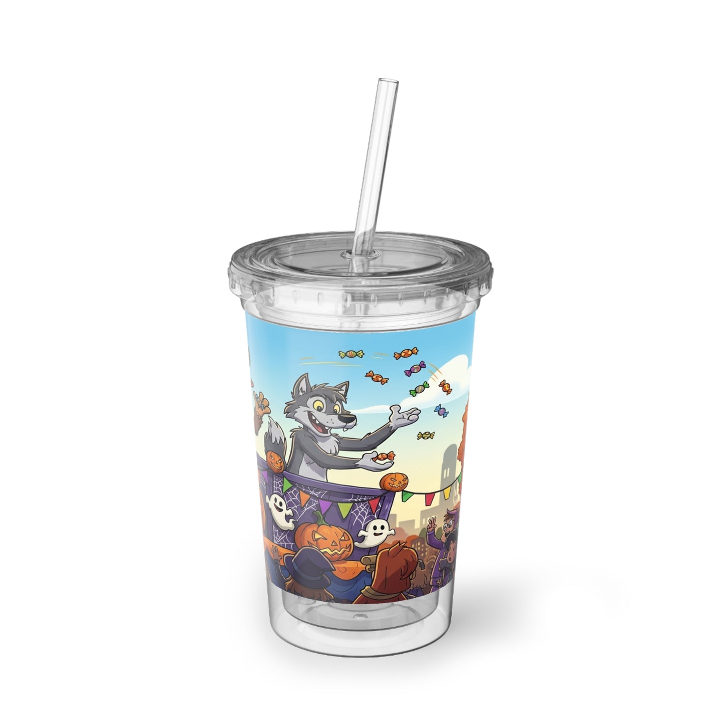 Halloween Parade Acrylic Cup