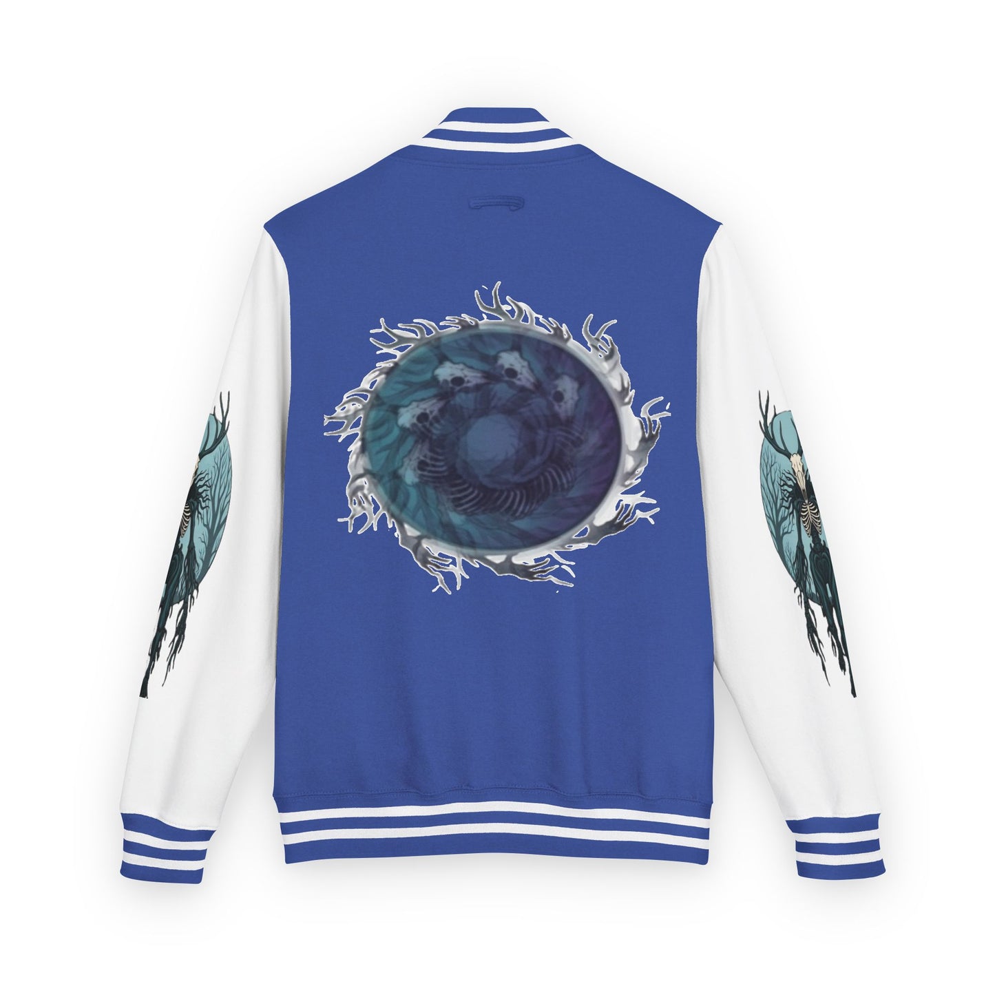 Mens Blue Wendigo Heavyweight Letterman Jacket