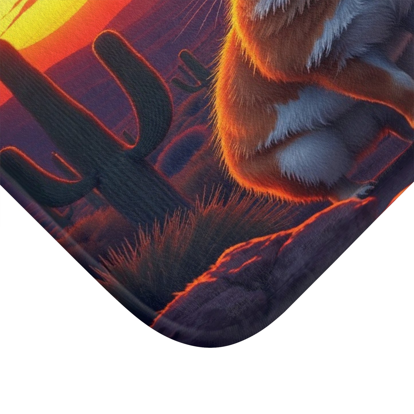 Jackalope Desert Sunset Bath Mat