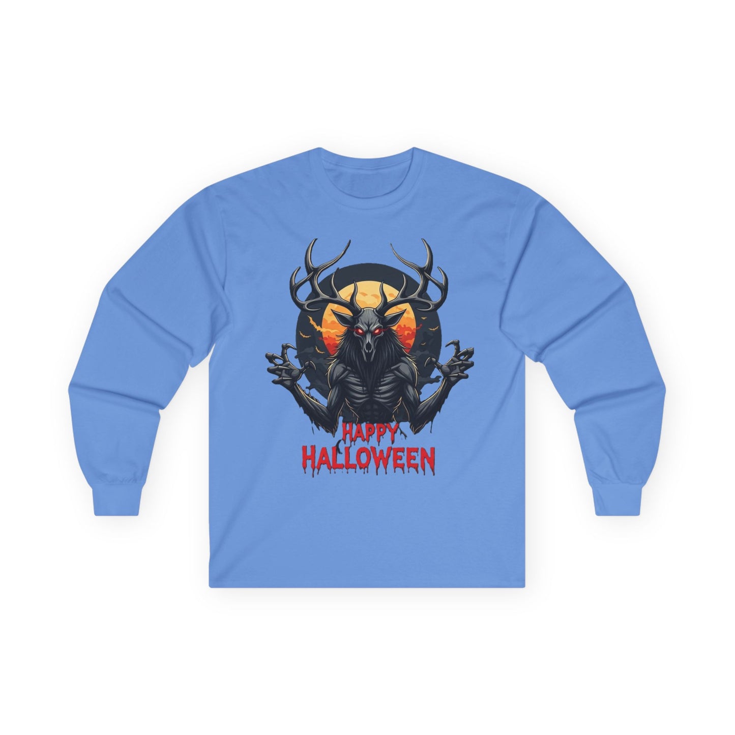 Mens Wendigo Halloween Long Sleeve Tee