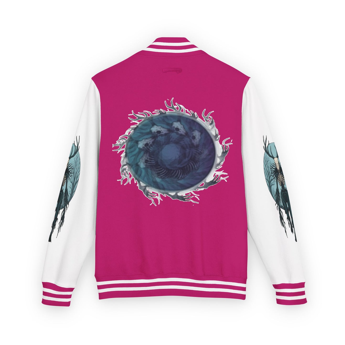 Womens Blue Wendigo Heavyweight Letterman Jacket