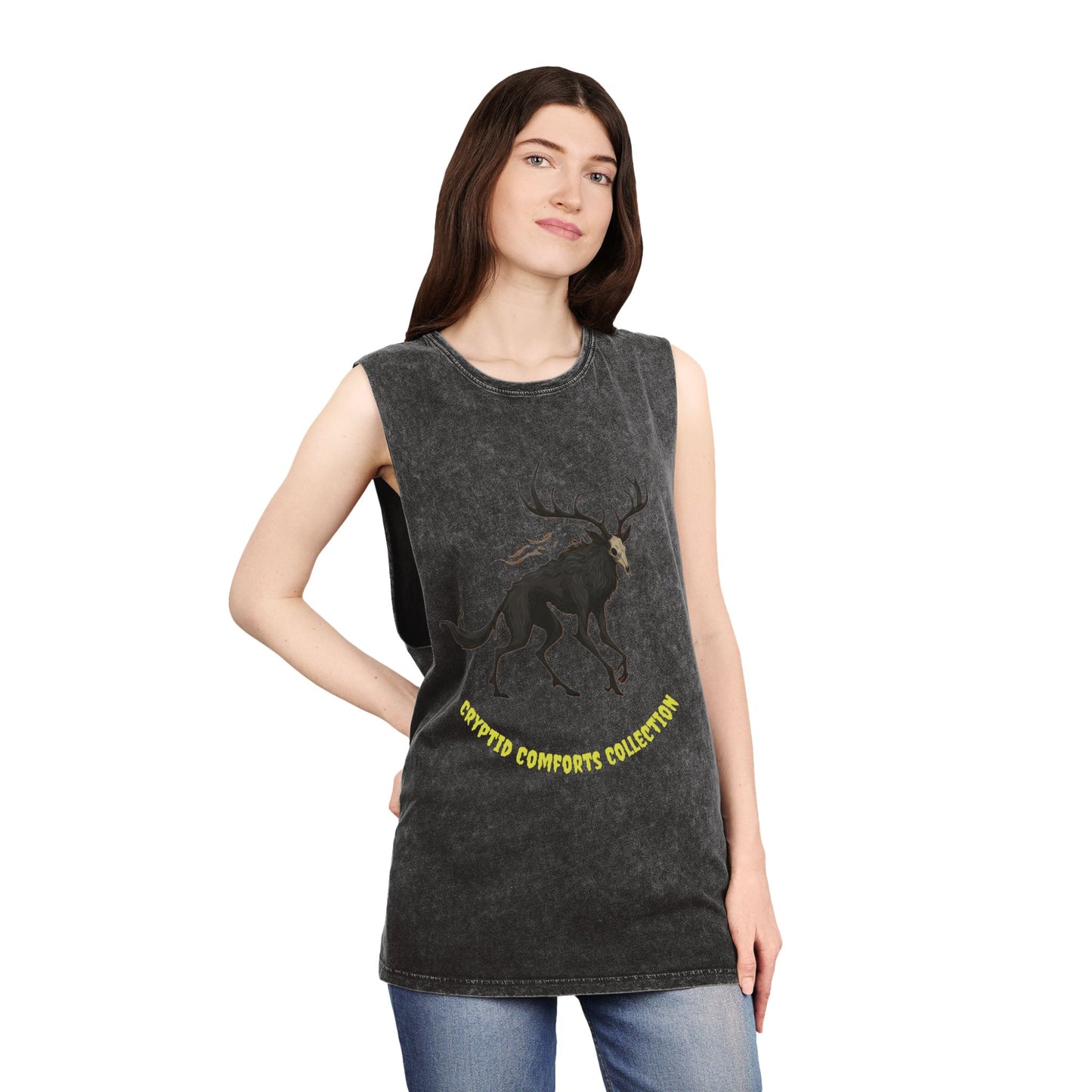 Womens Cryptid Comforts Collection Stonewash Tank Top