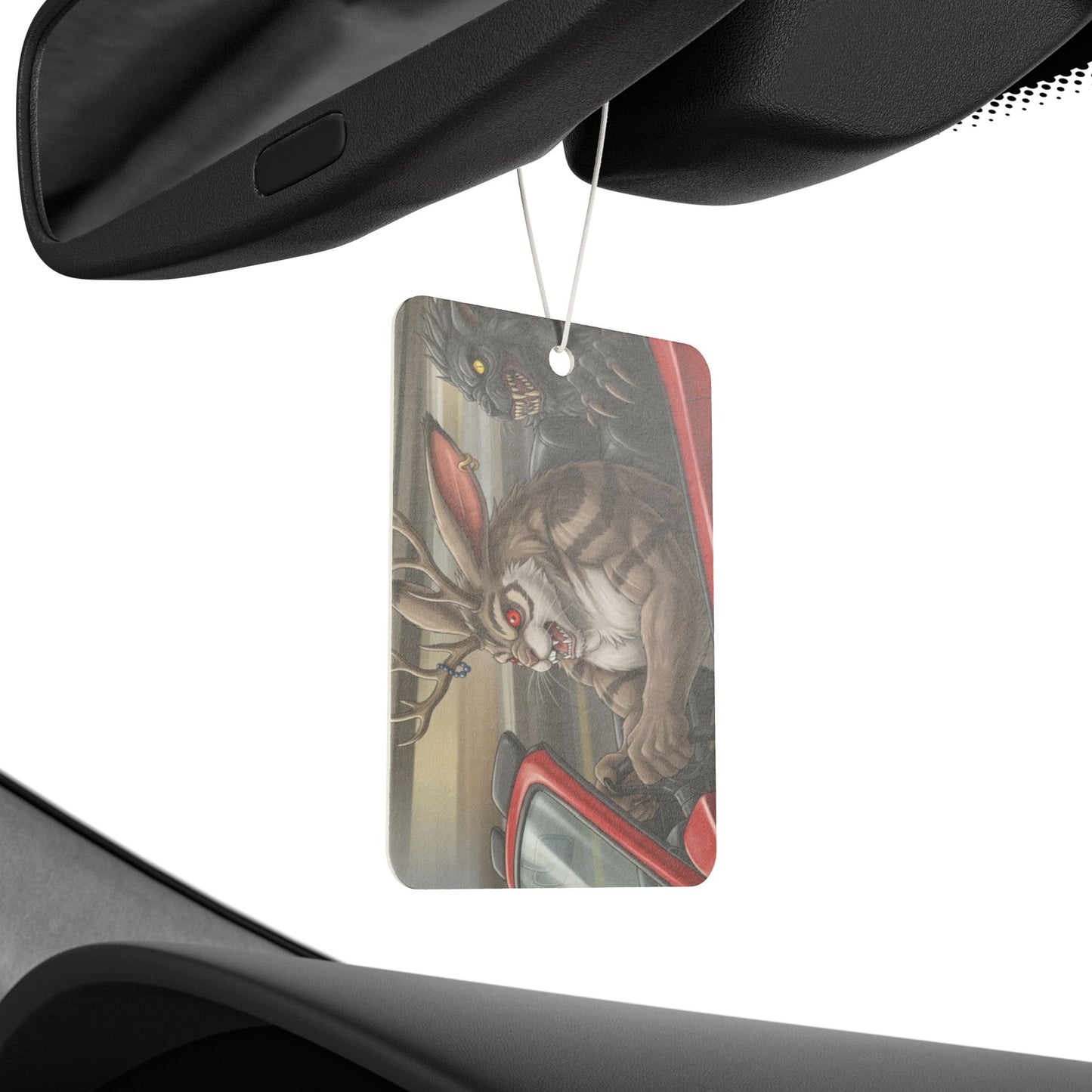 Angry Jackalope Car Air Freshener