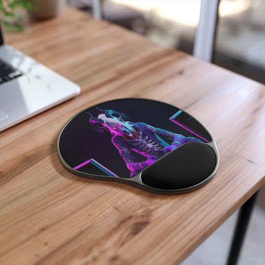 Neon Cryptid Goatman Gamer Mouse Pad